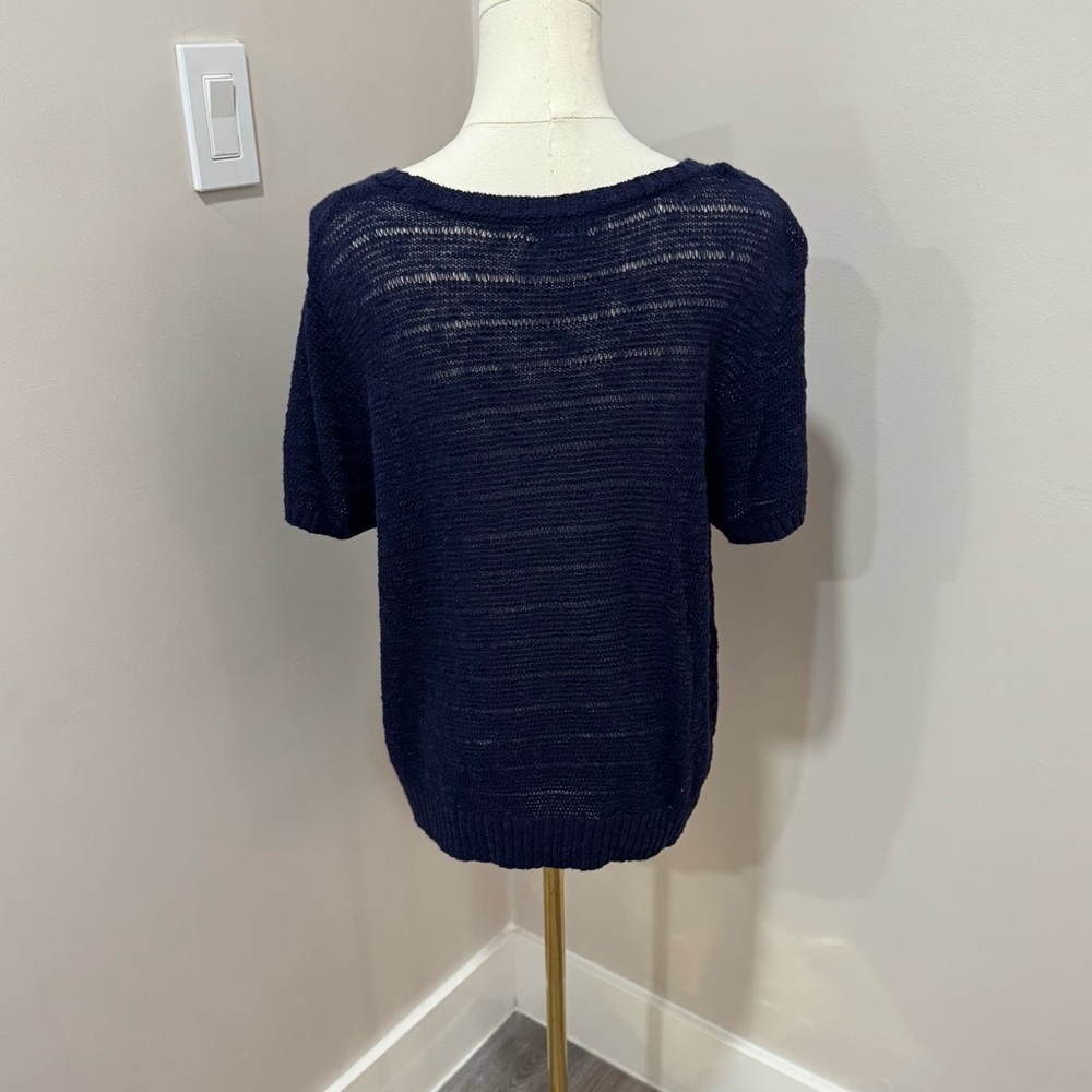 Jaclyn Smith, Woman's size S, short sleeve, blue, pullover top XXL - Picture 3 of 5